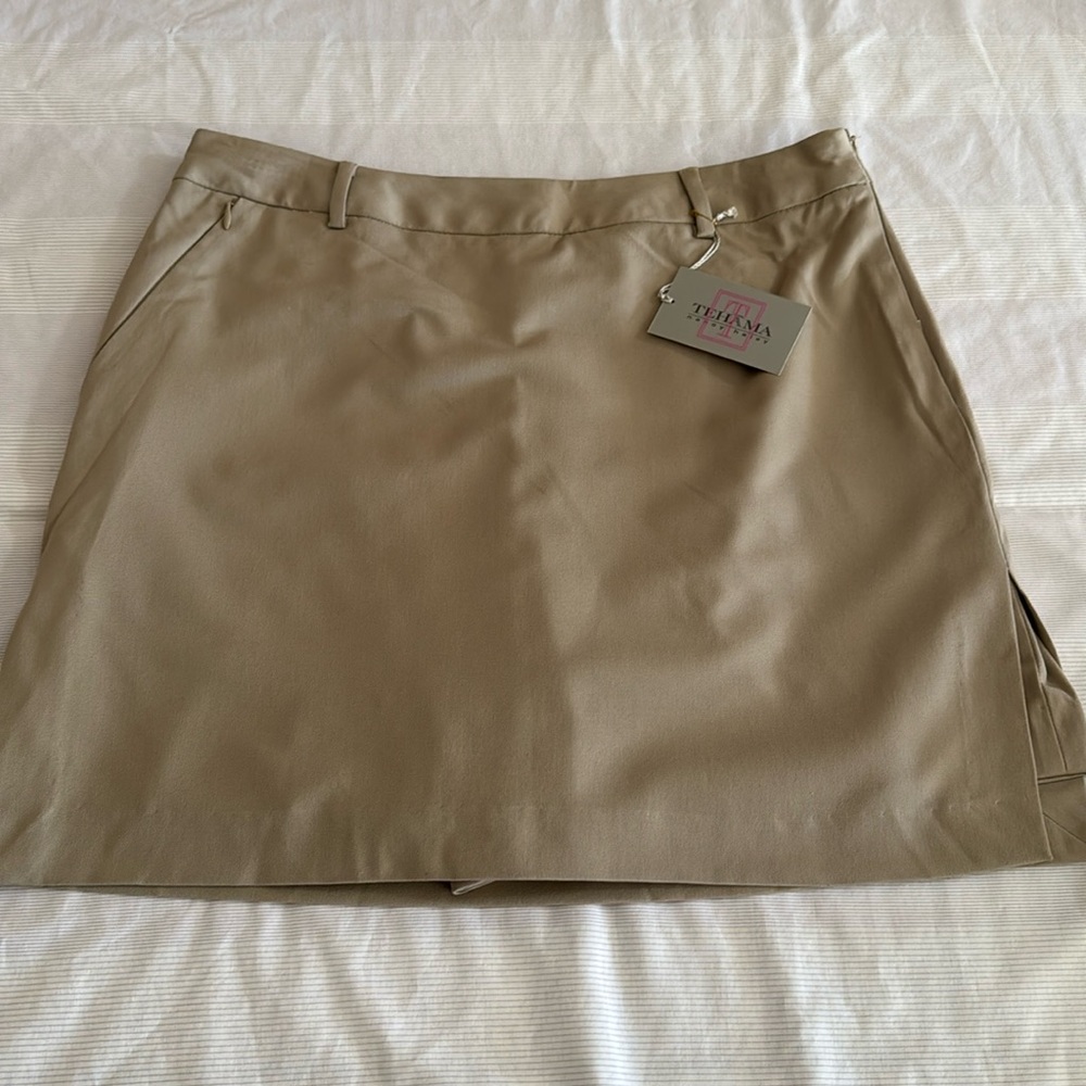 🏌️♀️🎾NWT TEHAMA skort 10 tan - Picture 1 of 7